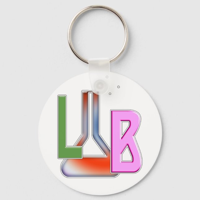 LAB FLASK LOGO LABORATORY KEYCHAIN (Front)