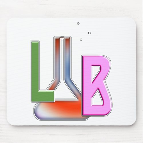 LAB FLASK LOGO LABORATORY MOUSE PAD