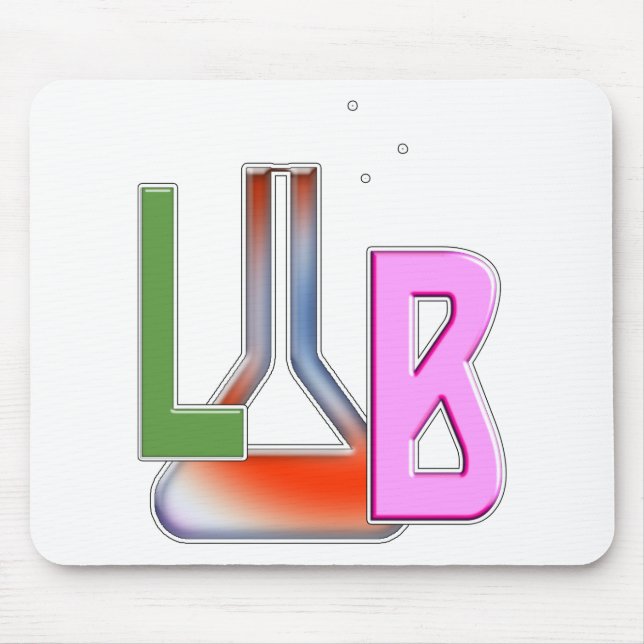 LAB FLASK LOGO LABORATORY MOUSE PAD (Front)