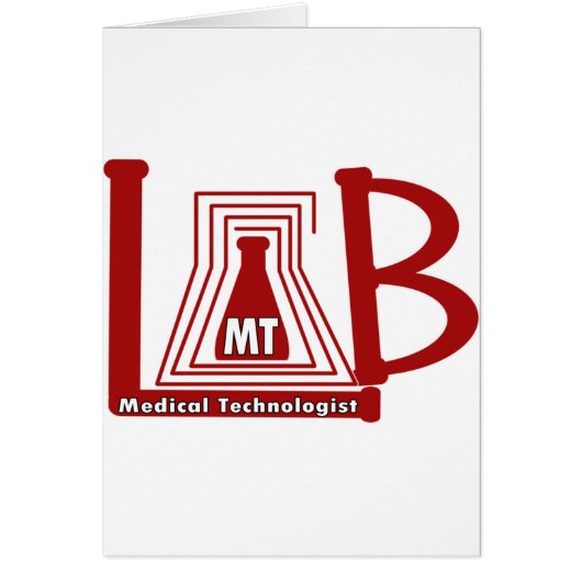 LAB FLASK LOGO MT - MEDICAL TECHNOLOGIST CARDS (Front)