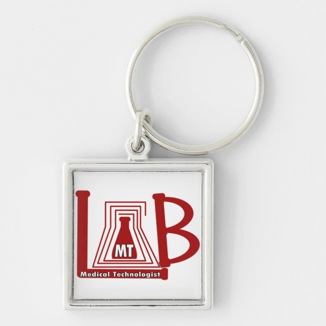 LAB FLASK LOGO MT - MEDICAL TECHNOLOGIST KEYCHAIN (Front)