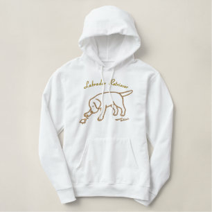 Lab Friendly Cartoon Embroidered Hoodie