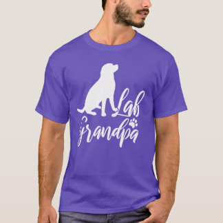 Lab Grandpa Design For Labrador Retriever Granddad T-Shirt