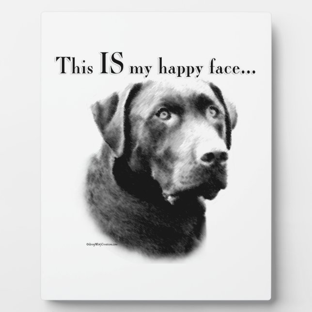 Lab Happy Face Plaque (Front)