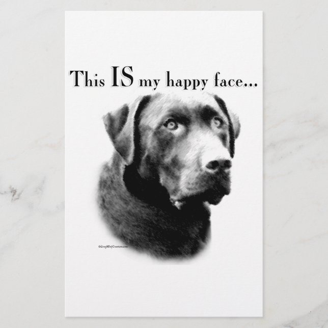 Lab Happy Face Stationery (Front)