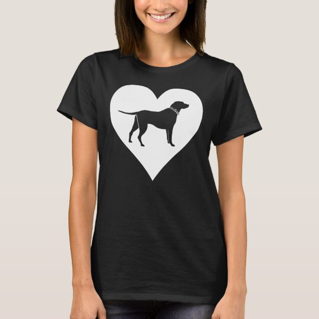 Lab Heart Labrador Retriever Dog T-Shirt (Front)