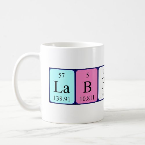 Lab Honey periodic table name mug