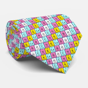 Lab Hunk periodic table name tie