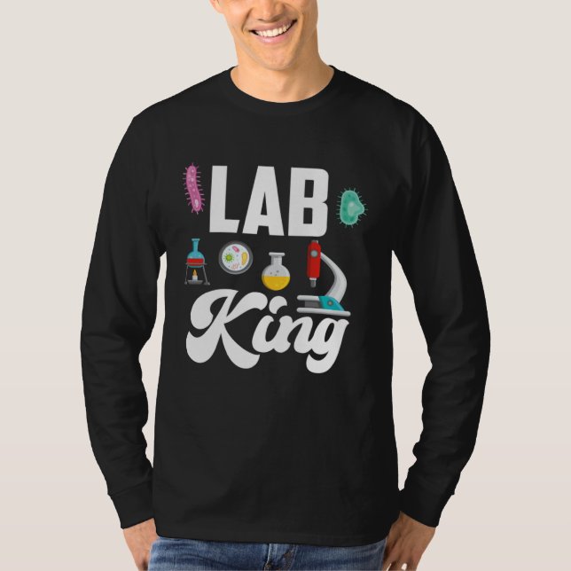 Lab King Male Microbiologist T-Shirt (Front)