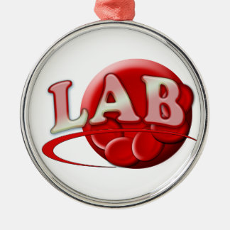 LAB (LABORATORY) Red Blood Cell CHRISTMAS ORNAMENT
