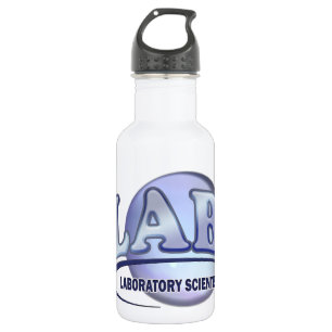 LAB - LABORATORY SCIENTIST! Fun Blue LOGO Water Bottle