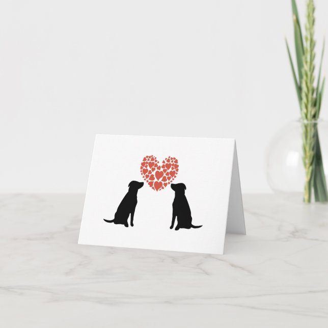 Lab Love Valentine's Day Card (Front)