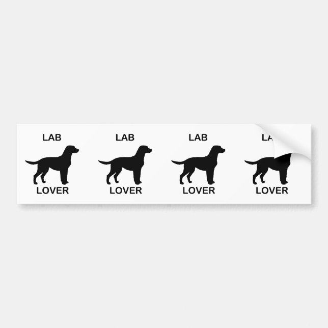 lab lover bumper sticker (Front)