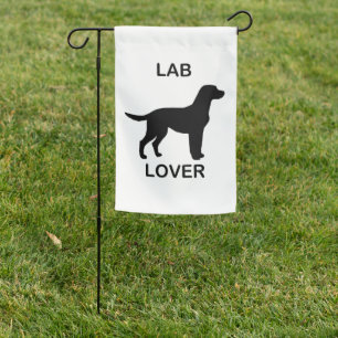 lab lover garden flag