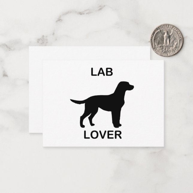 lab lover note card (Front/Back In Situ)