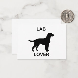 lab lover note card