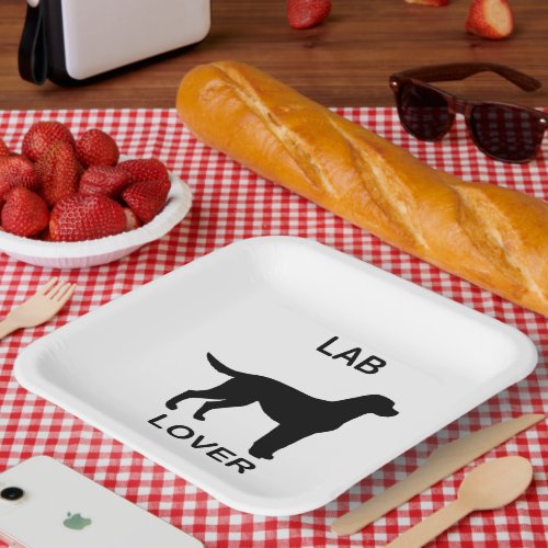 lab lover paper plates