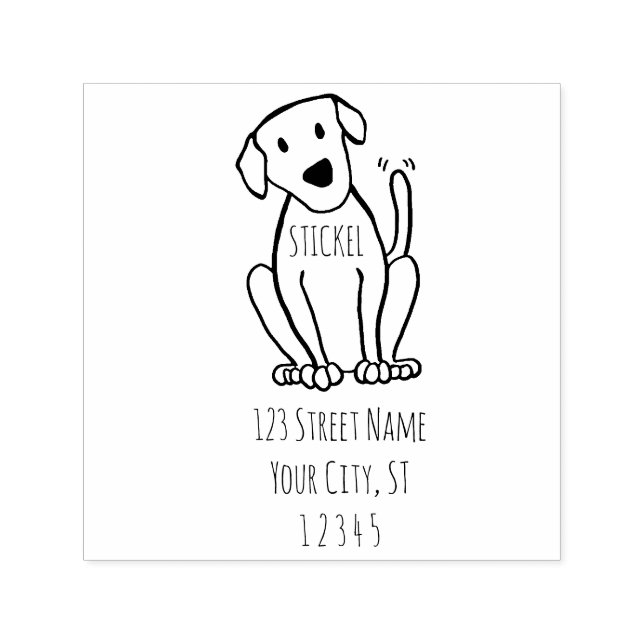 Lab Lover Return Address Stamp (Design)