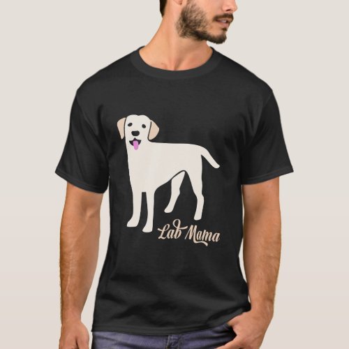 Lab Mama For Labrador Retriever Mom T_Shirt