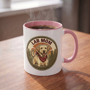 Lab Mom Coffee Mug Labrador Mom Gift Vintage