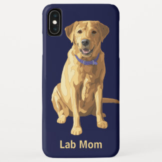 Lab Mom Happy Yellow Labrador Retriever Dog iPhone XS Max Case