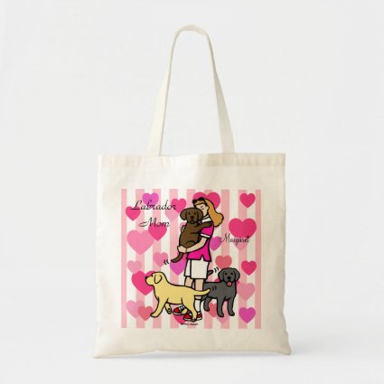 Lab Mom in the Pink Shirt 2 Tote Bag
