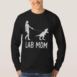 Lab Mom Labrador Retriever Mama Dog Dinosaur Women T-Shirt