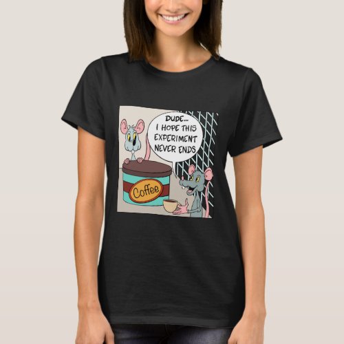 Lab mouse lab rat coffee lover T_Shirt