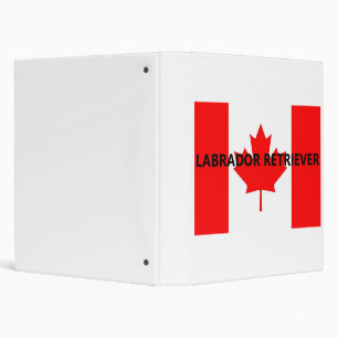 lab name Canadian-Flag 3 Ring Binder