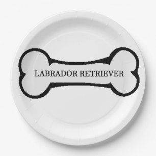 lab name on bone paper plates