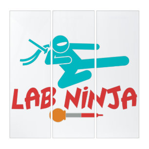LAB NINJA - MEDICAL LAB SCIENTIST TRIPTYCH