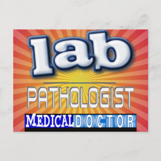 LAB PATHOLOGIST LOGO POSTCARD