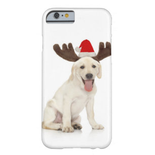 Lab Puppy Wearing Antlers Barely There iPhone 6 Case