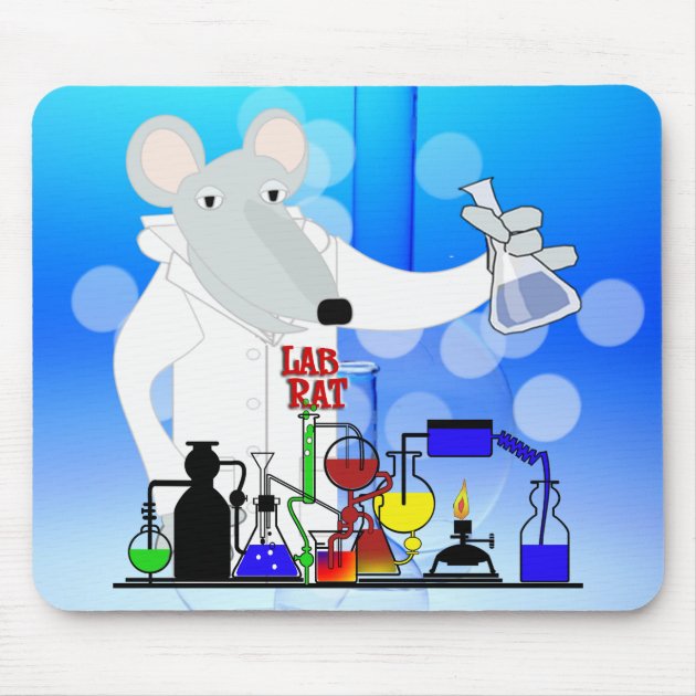 Test Tube Lab Rat Mousepad