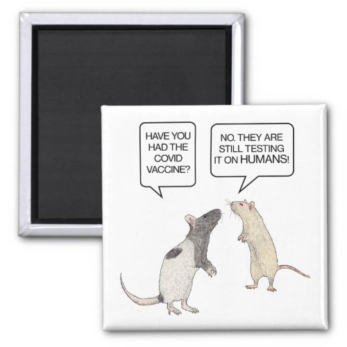 Lab Rat Covid Vaccine Funny Magnet