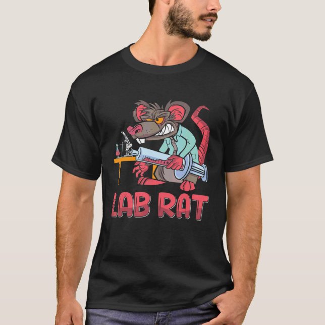 Lab Rat Medical Life Mouse Assistant Laboratory Te T-Shirt (Front)