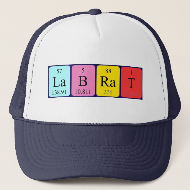 Lab Rat periodic table name hat (Front)