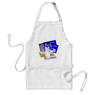 Lab Rat Spelled with Elements from Periodic Table Adult Apron