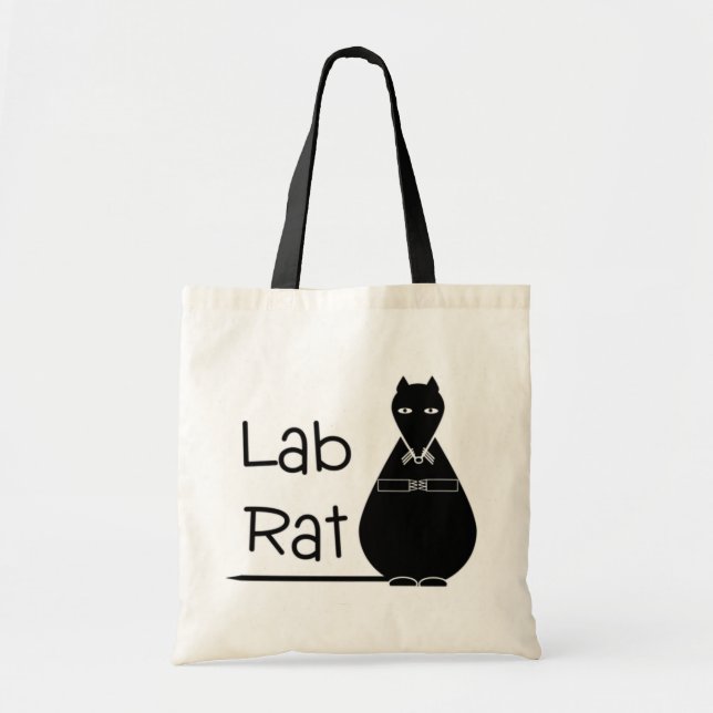 Lab Rat tote bag or book bag (Front)
