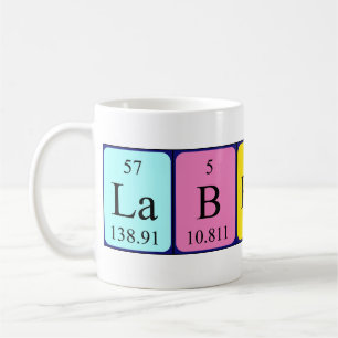 Lab Rats periodic table name mug