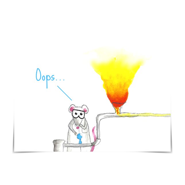 Lab Rats "You Can Do It!" Encouragement Card (Oops...something has gone wrong in the lab.)