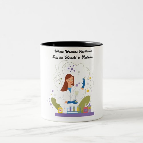 Lab Research and Medical Science for Women Two_Tone Coffee Mug