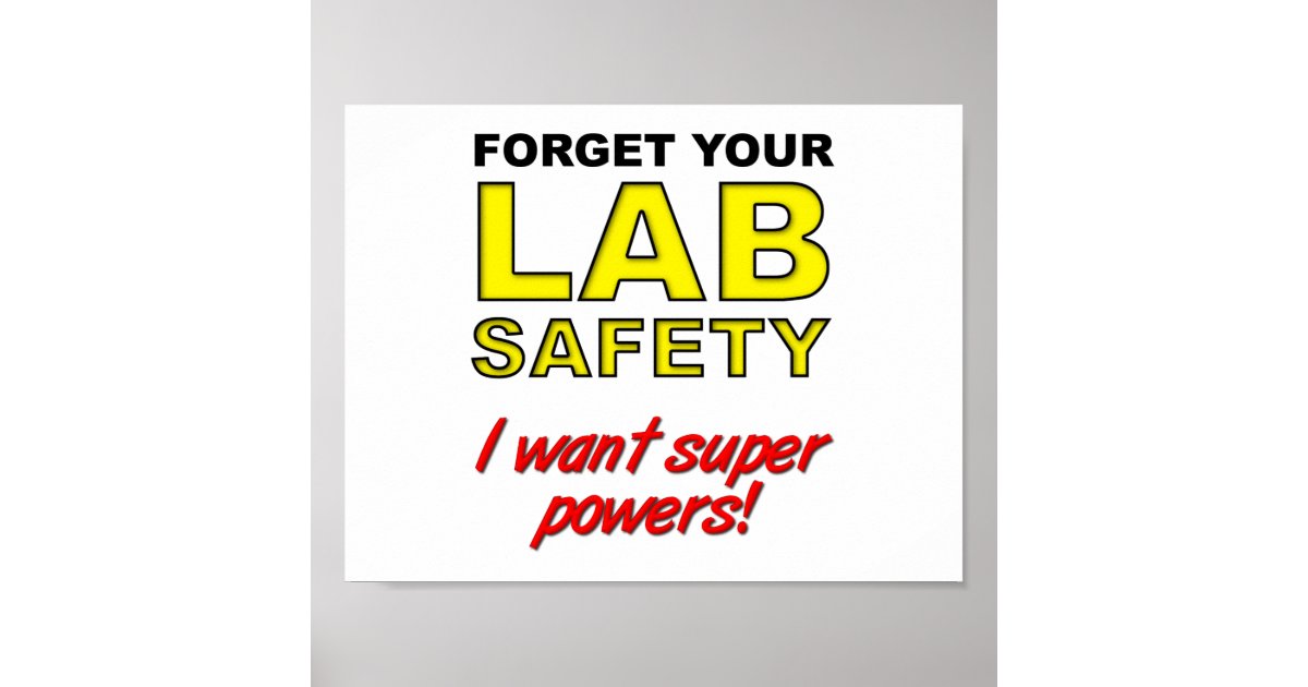 funny science safety posters