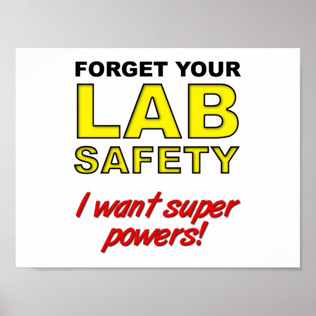 Lab Safety Funny Poster (Front)