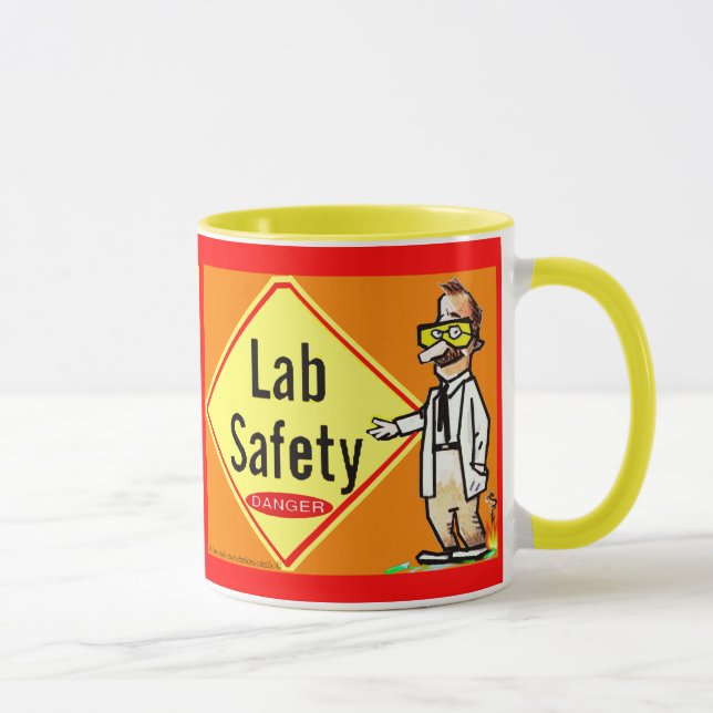 "Lab Safety-is No Joke" Mug (Right)