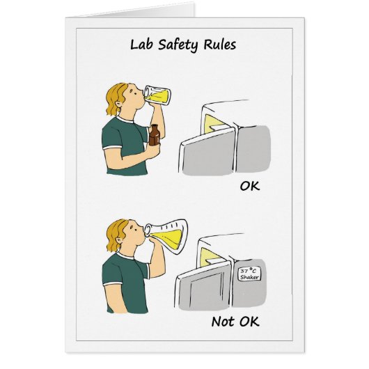Lab Safety Rules Cards (Front)