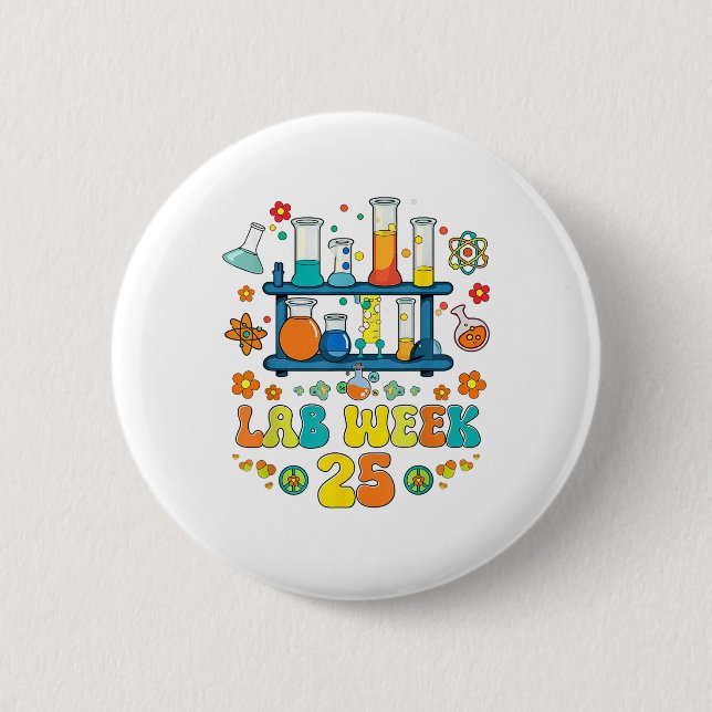 Lab Scientist Lab Week 2025 Mystery Machine Of Dia Button (Front)