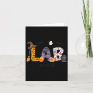Lab Scientist Medical Lab Science Halloween Labora Card