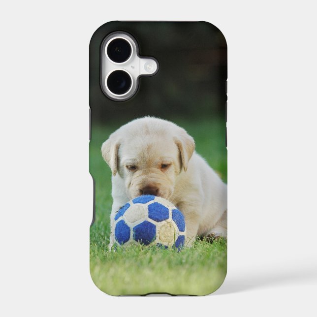 Lab soccer player iphone case (Back)