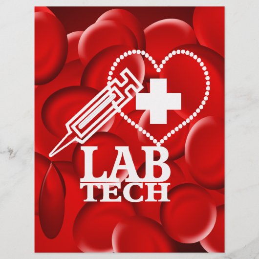 LAB TECH HEART SYRINGE LOGO (Front)